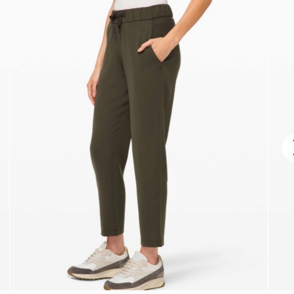 Lululemon On The Fly Olive Green Athletic Pants Size 4 - Picture 1 of 11